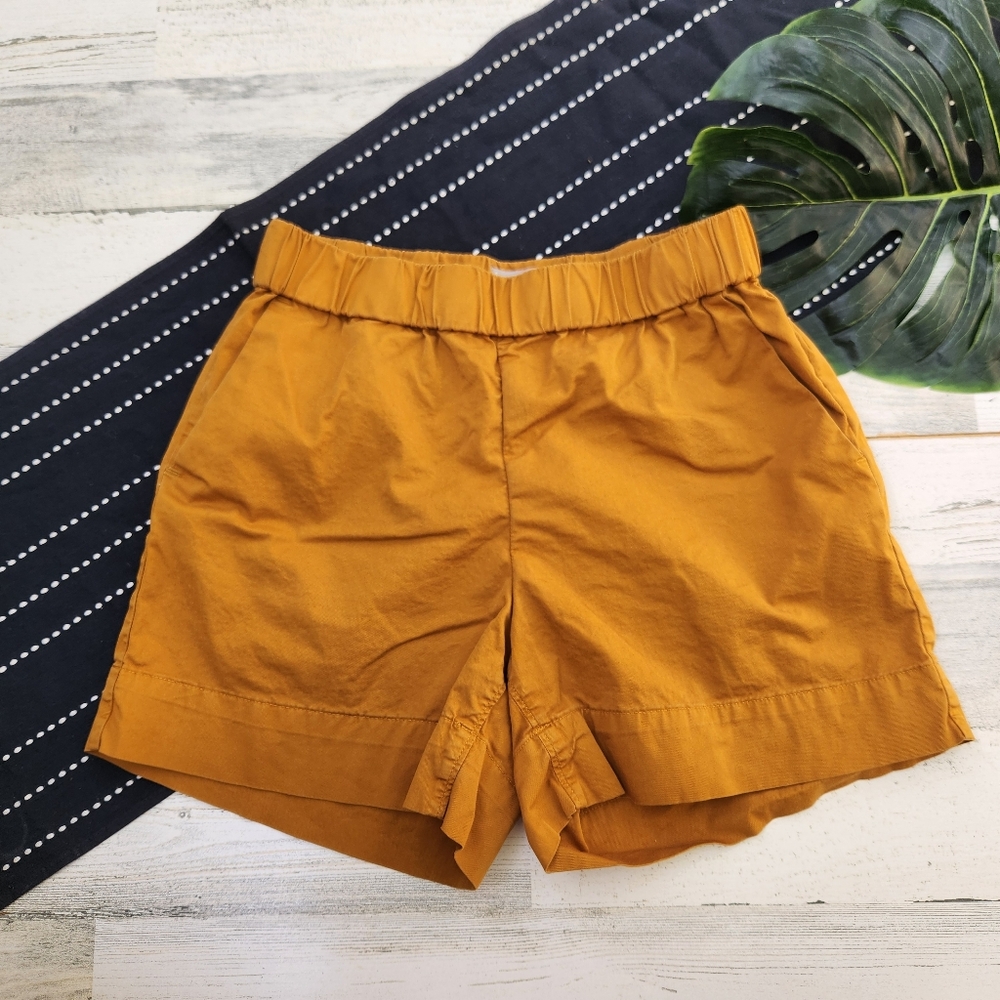Everlane Women's High Waist Shorts in Mustard